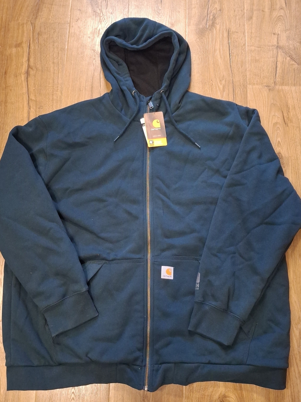 NWT Carhartt Rain defender 3XL Green 104078g32 mid weight lose fit Full Zip